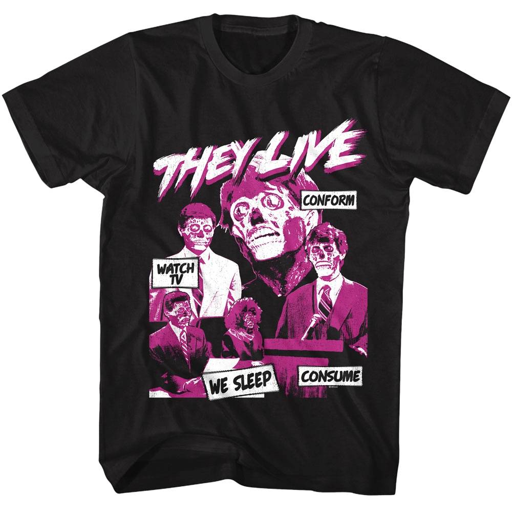 They Live Watch TV Conform Men's T Shirt They Live Watch TV Conform Men's T Shirt