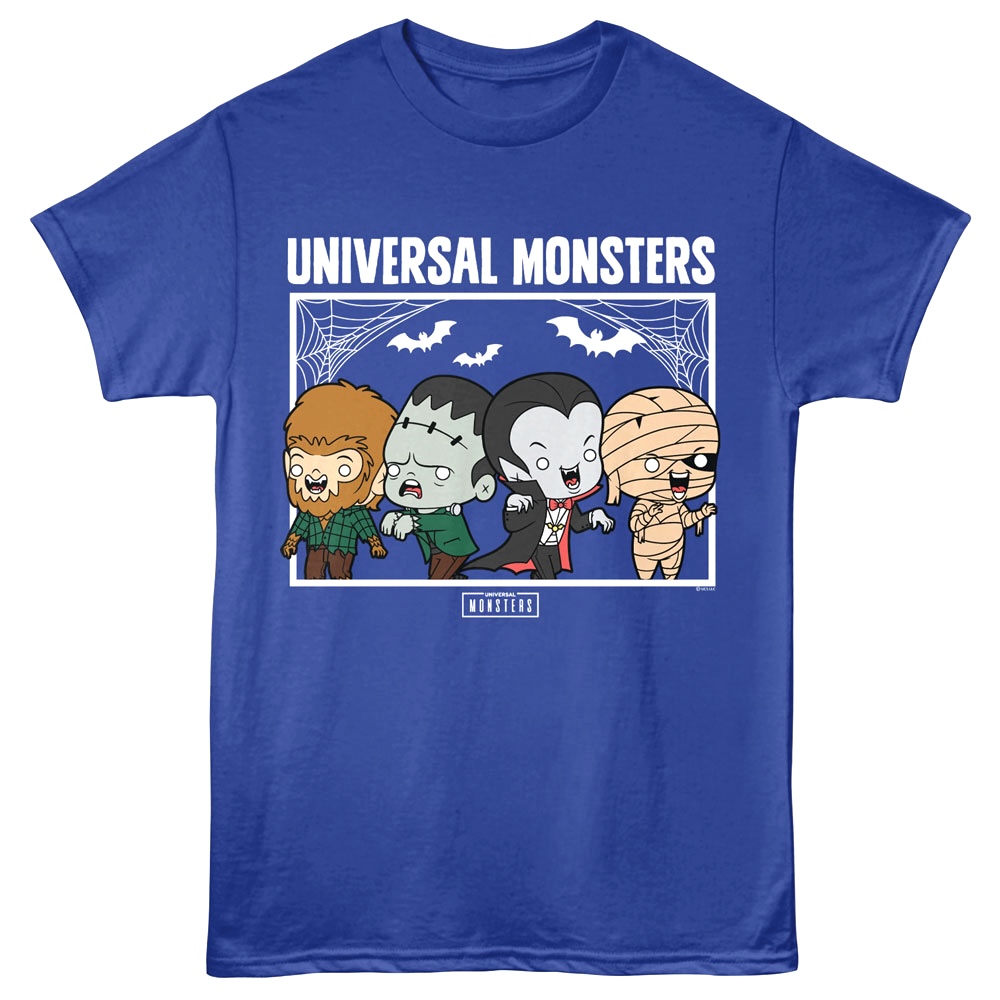 Universal Monsters Chibi Villains Men's T Shirt Universal Monsters Chibi Villains Men's T Shirt
