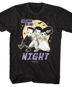 Universal Monsters Cute Children of the Night Men’s T Shirt