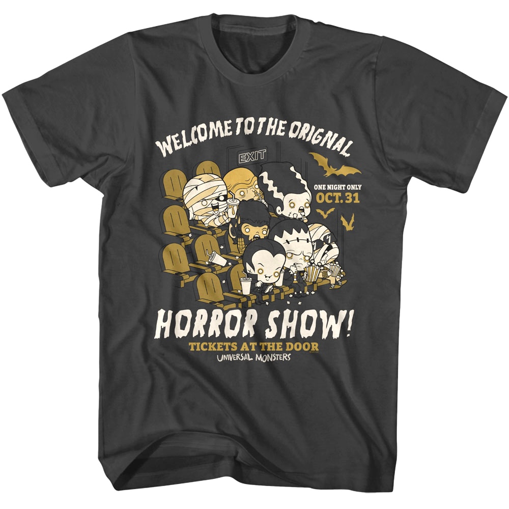 Universal Monsters Cute Horror Show Men's T Shirt Universal Monsters Cute Horror Show Men's T Shirt
