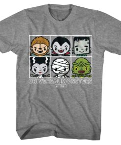 Universal Monsters Cute Villains Men’s T Shirt Universal Monsters Cute Villains Men’s T Shirt