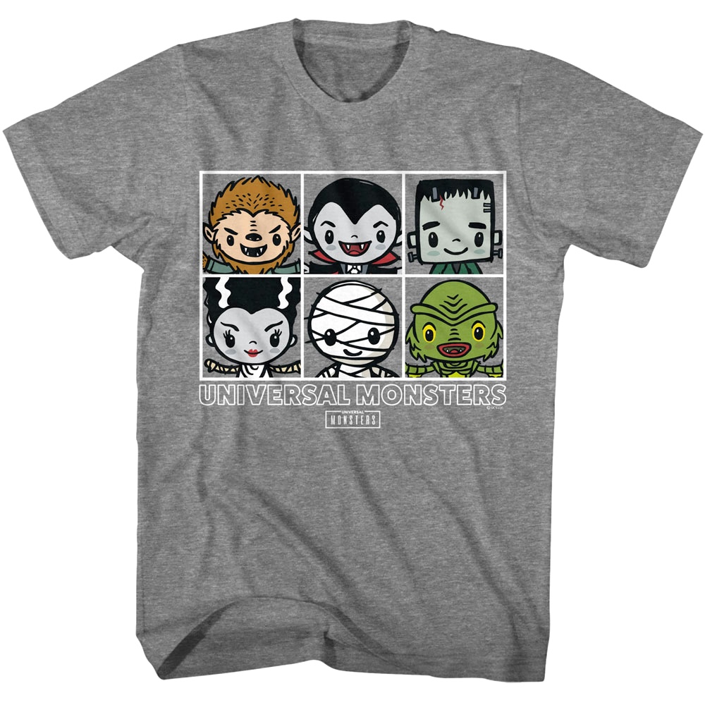 Universal Monsters Cute Villains Men's T Shirt Universal Monsters Cute Villains Men's T Shirt
