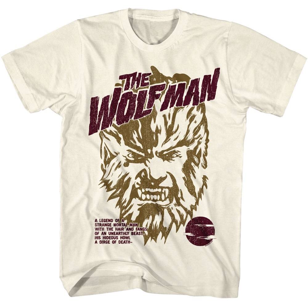 Universal Monsters The Wolfman Men's T Shirt Universal Monsters The Wolfman Men's T Shirt