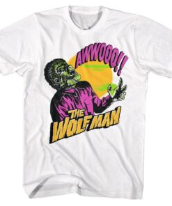Universal Monsters Wolfman Howling Men’s T Shirt Universal Monsters Wolfman Howling Men’s T Shirt