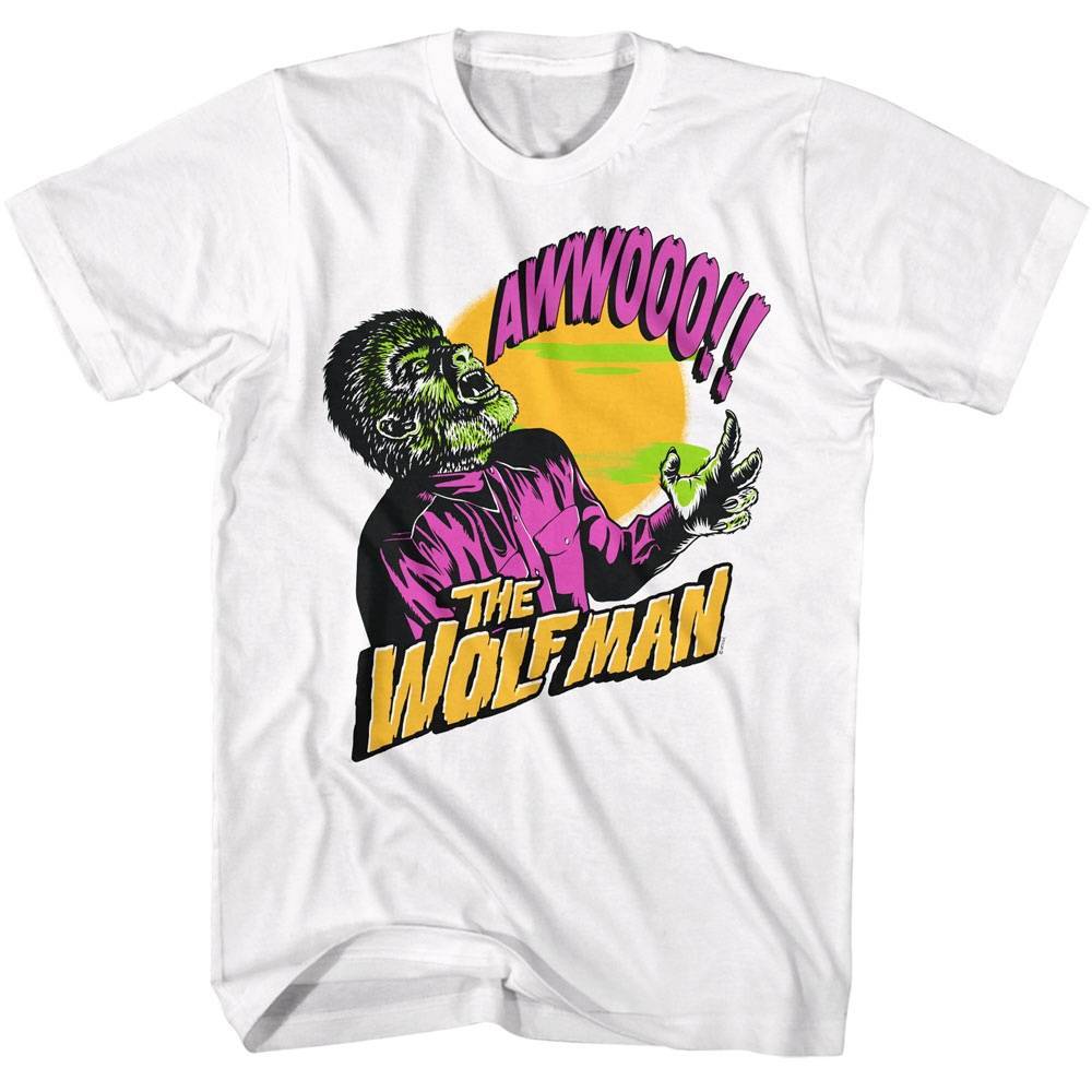 Universal Monsters Wolfman Howling Men's T Shirt Universal Monsters Wolfman Howling Men's T Shirt