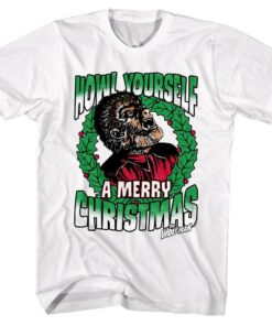 Wolfman Howl Yourself a Merry Christmas Men’s T Shirt Wolfman Howl Yourself a Merry Christmas Men’s T Shirt