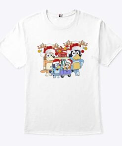 Bluey Family Christmas T Shirt