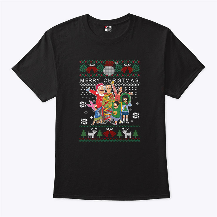 Bob's Burgers Family Merry Christmas T Shirt Bob's Burgers Family Merry Christmas T Shirt