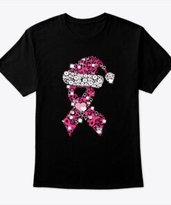 Breast Cancer Ribbon Christmas Shirt