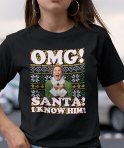 Buddy The Elf Shirt OMG Santa I Know Him
