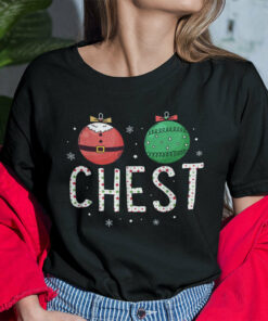 Chest Nuts Christmas Couples Shirt