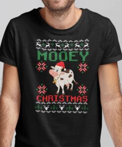 Christmas Cow Shirt Mooey Christmas