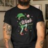 Christmas Wine Glass Shirt I’m The Wine Lover Elf