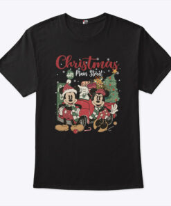 Disney Mickey And Mickey Minnie Christmas On Main Street Shirt