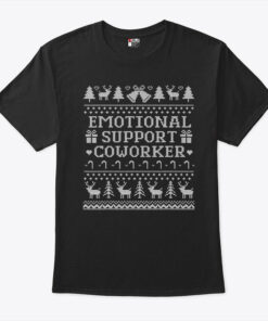 Emotional Support Coworker Christmas T Shirt