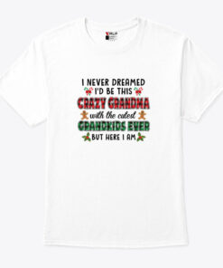 I Never Dreamed I’d Be This Crazy Grandma Shirt Merry Christmas