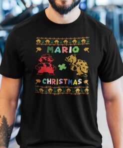 Mario Christmas T Shirt Christmas Holiday Tee