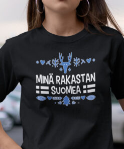 Mina Rakastan Suomea Shirt Merry Christmas