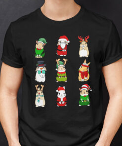 Rabbit Christmas Shirt I Love Rabbits Happy Christmas
