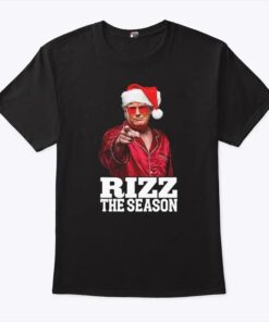 Rizz The Season Trump Christmas Santa Pajama Rizzmas T Shirt
