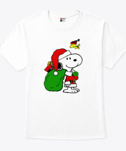Santa Snoopy Christmas T Shirt