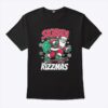 Skibidi Rizzmas Santa Clause Skating Board Xmas T Shirt