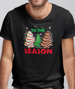Tis’ The Season Christmas Tree Cakes Debbie Xmas Shirt