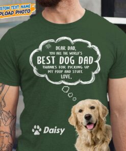 Upload Photo Dear Dog Dad Shirt