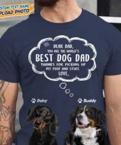 Upload Photo Dear Dog Dad Shirt