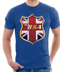 BSA Golden Logo Union Jack Badge Men’s T-Shirt BSA Golden Logo Union Jack Badge Men’s T-Shirt