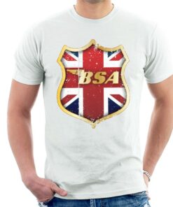 BSA Golden Logo Union Jack Badge Men’s T-Shirt