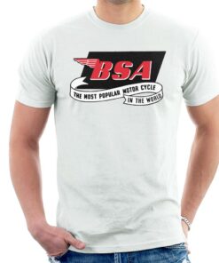 BSA Most Popular Motor Cycle In The World Logo Men’s T-Shirt