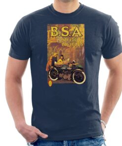 BSA Motor Bicycles Vintage Advert Art Men’s T-Shirt