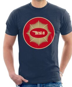 BSA Motorcycle Red Logo Men’s T-Shirt