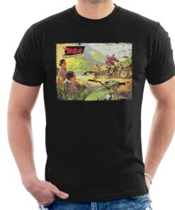 BSA Motorcycles 1950’s Vintage Countryside Ad Men’s T-Shirt