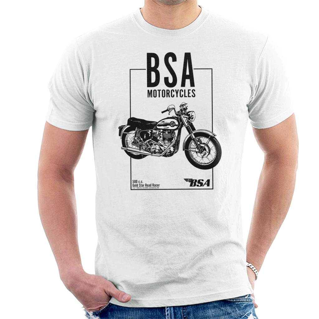 BSA Motorcycles 500 Gold Star Road Racer Men's T-Shirt BSA Motorcycles 500 Gold Star Road Racer Men's T-Shirt