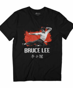Bruce Lee Martial Arts Kung Fu Kick Men’s T-Shirt