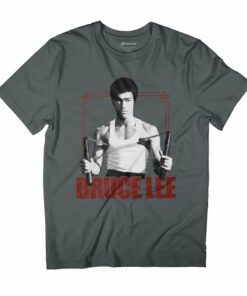 Bruce Lee Nunchaku Stance Nunchucks Men’s T-Shirt