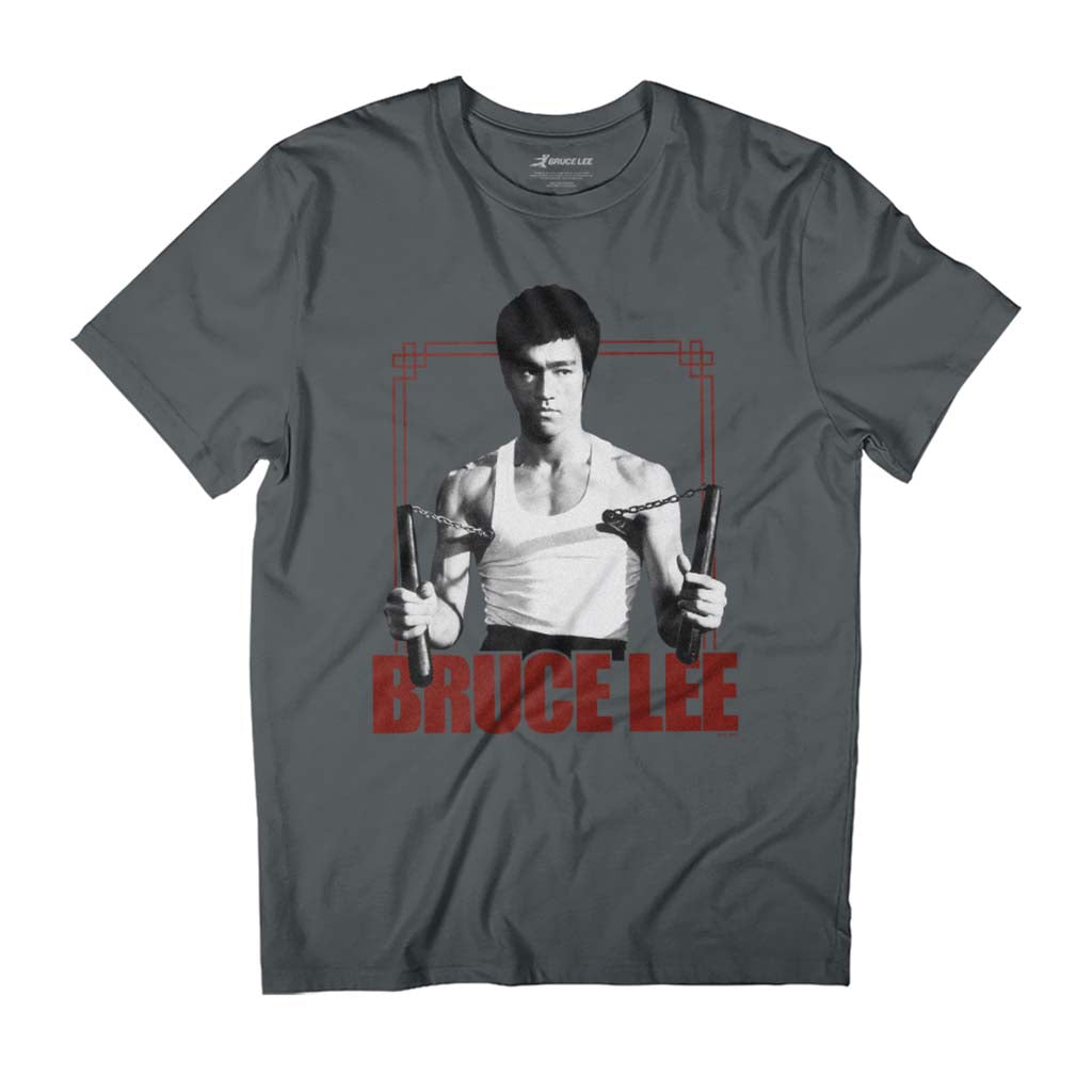Bruce Lee Nunchaku Stance Nunchucks Men's T-Shirt Bruce Lee Nunchaku Stance Nunchucks Men's T-Shirt