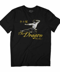 Bruce Lee The Dragon Flying Kick Men’s T-Shirt