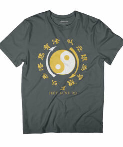 Bruce Lee Yellow Jeet Kune Do Hybrid Martial Art Yin Yang Men’s T-Shirt