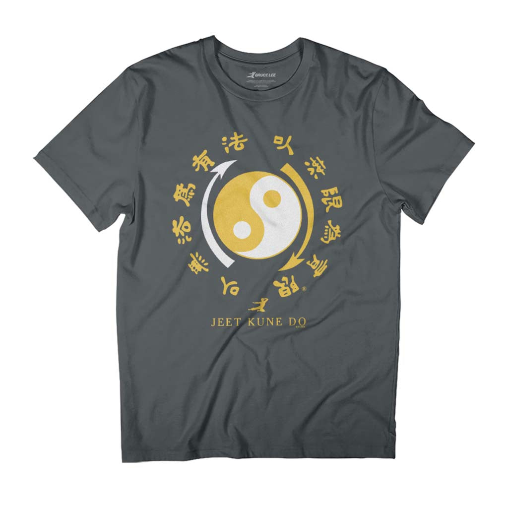 Bruce Lee Yellow Jeet Kune Do Hybrid Martial Art Yin Yang Men's T-Shirt Bruce Lee Yellow Jeet Kune Do Hybrid Martial Art Yin Yang Men's T-Shirt