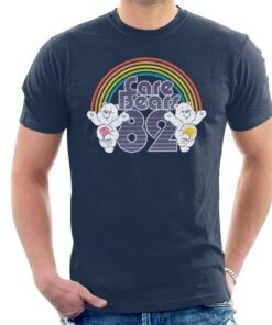 Care Bears 82 Rainbow Funshine Bear And Share Bear Men’s T-Shirt