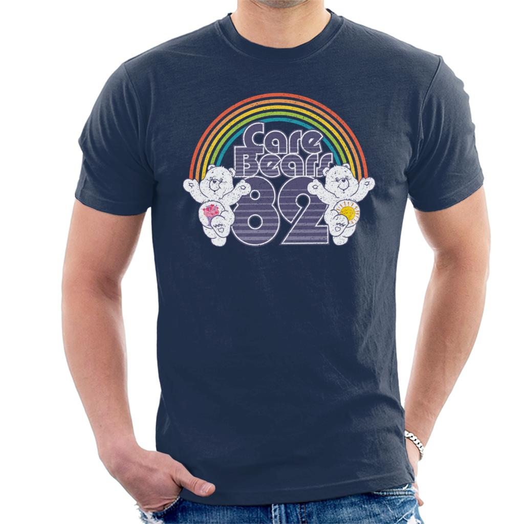 Care Bears 82 Rainbow Funshine Bear And Share Bear Men's T-Shirt Care Bears 82 Rainbow Funshine Bear And Share Bear Men's T-Shirt