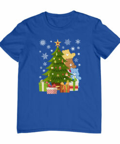 Care Bears Christmas Behind The Christmas Tree Men’s T-Shirt