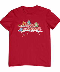 Care Bears Christmas Merry Xmas Candy Cane Men’s T-Shirt