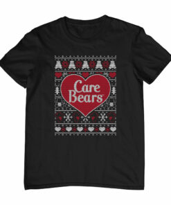 Care Bears Christmas Tenderheart Bear Love Hearts Men’s T-Shirt