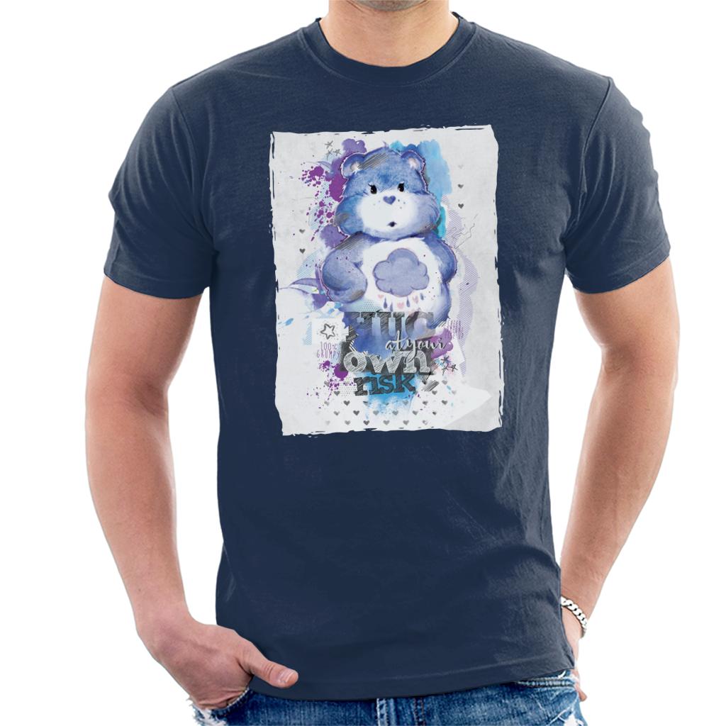 Care Bears Grumpy Bear Hug At Your Own Risk Men's T-Shirt Care Bears Grumpy Bear Hug At Your Own Risk Men's T-Shirt