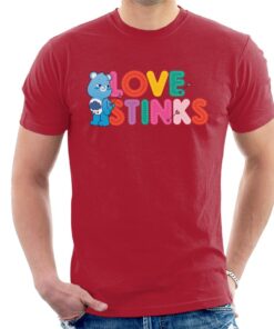 Care Bears Unlock The Magic Valentines Grumpy Bear Love Stinks Men’s T-Shirt
