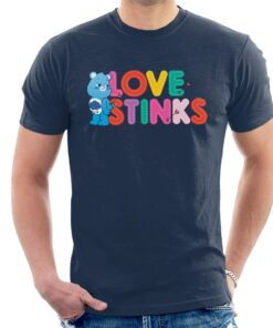 Care Bears Unlock The Magic Valentines Grumpy Bear Love Stinks Men’s T-Shirt